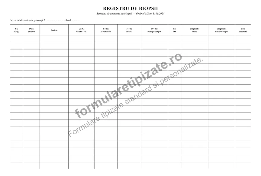 Registru de biopsii